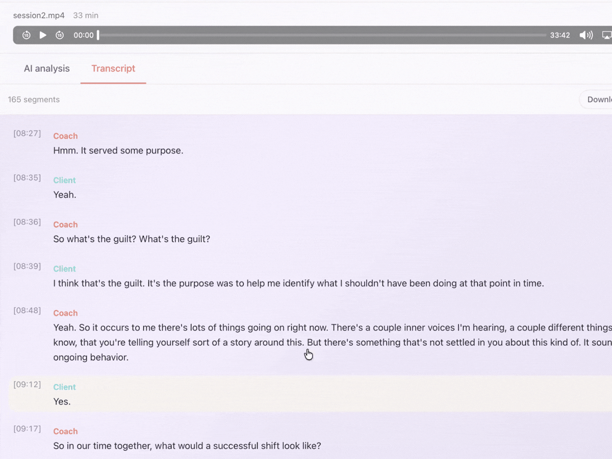 Get a speaker-labeled transcript